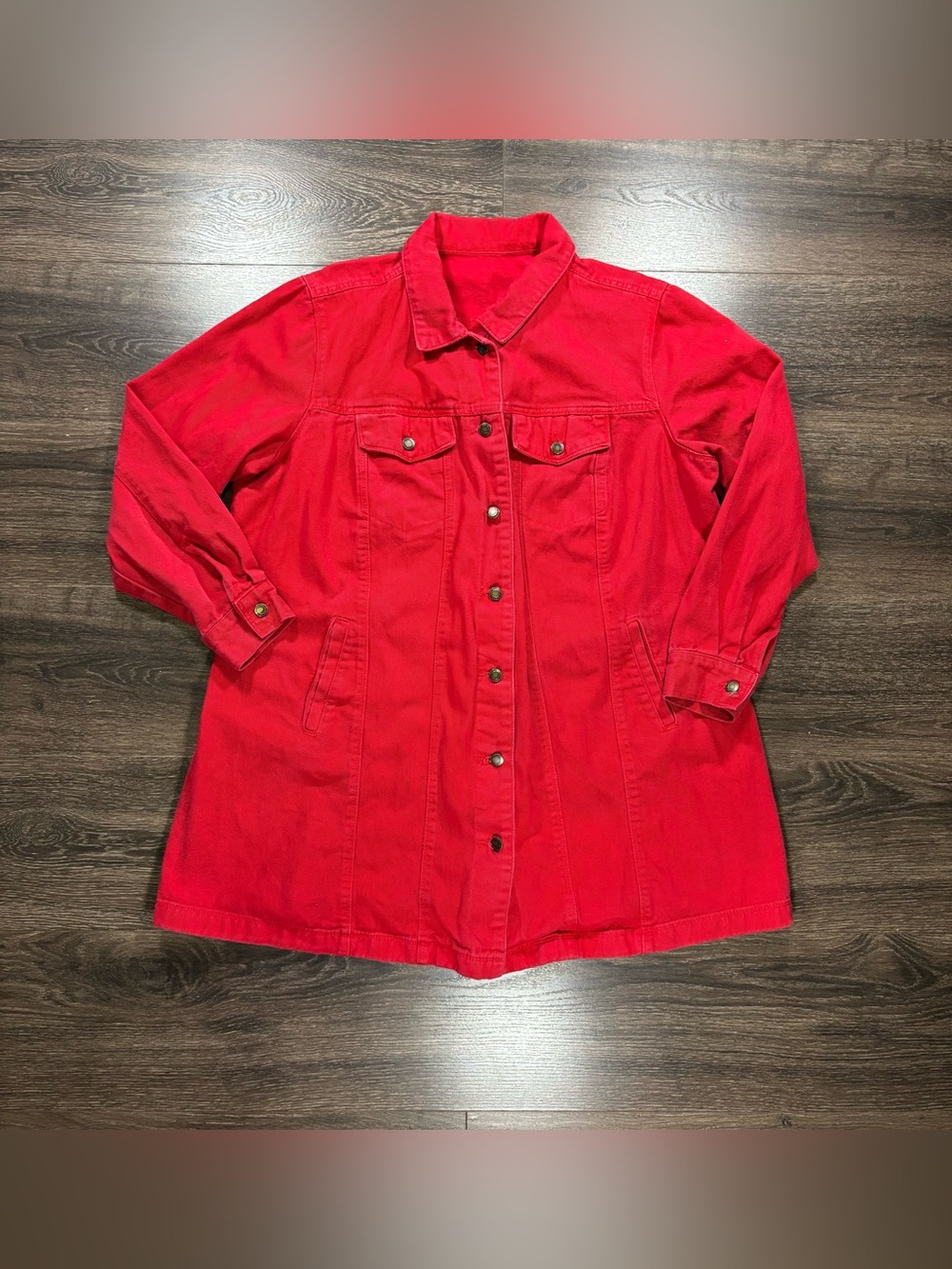 Vintage Jessica London Red Button-Front Women's Jacket Size 20W